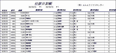 仕訳日記帳